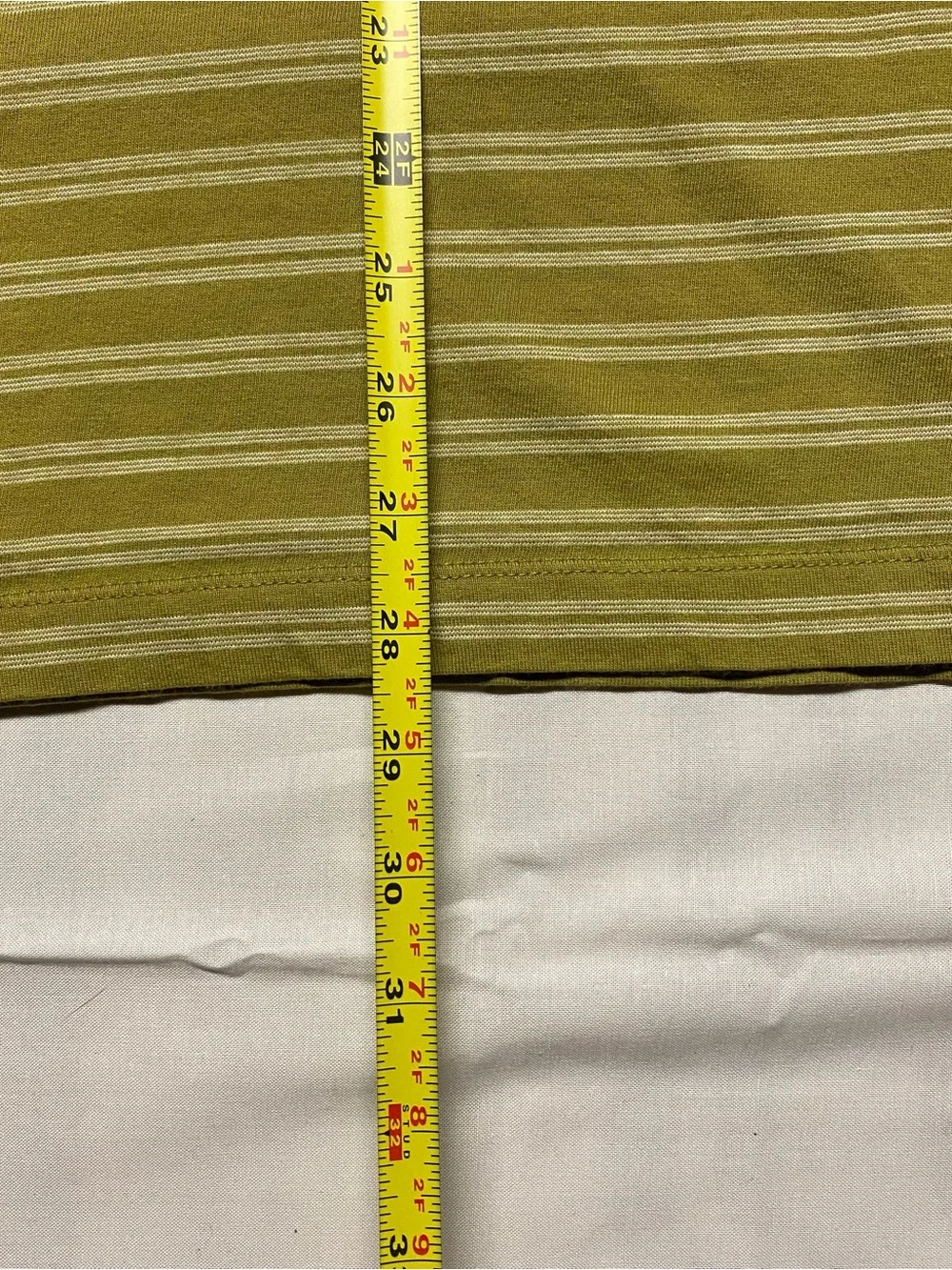 Banana Republic Striped Olive Polo